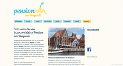 Desktop Screenshot of pension-am-burgwall.de